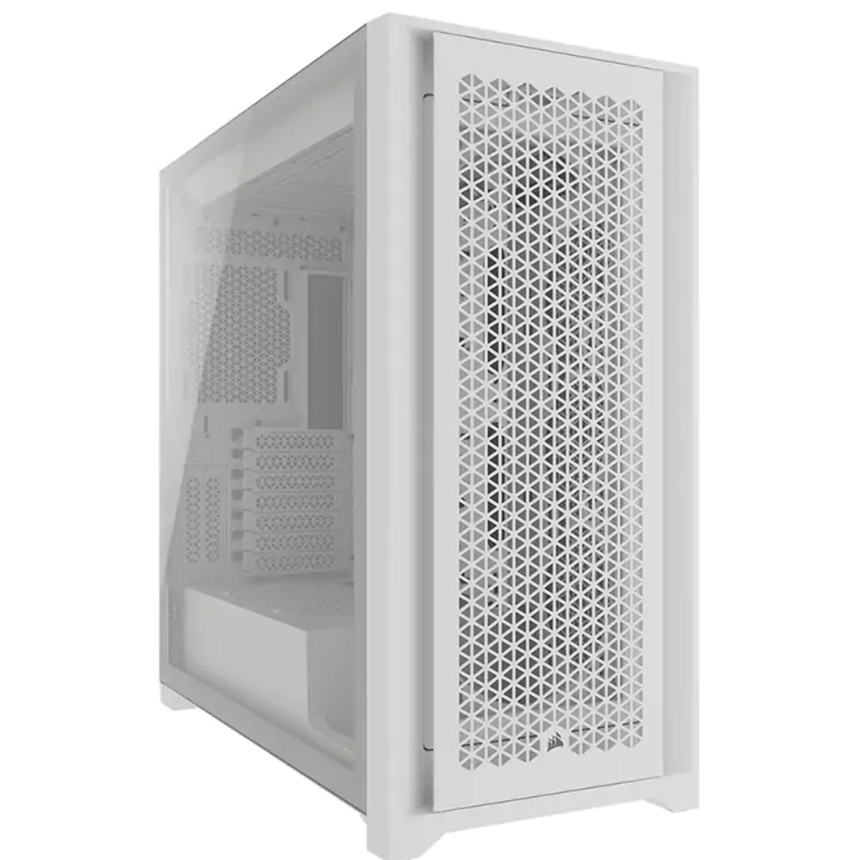 Corsair 5000D CORE AIRFLOW White Mid-Tower ATX, Multi 360mm Radiator support Cable Routing, USB-C, USB 3.2 x 2. PC Gaming Desktop Case