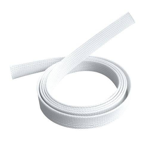 Brateck Braided Cable Sock (30mm/1.2' Width) Material Polyester Dimensions1000x30mm -- White