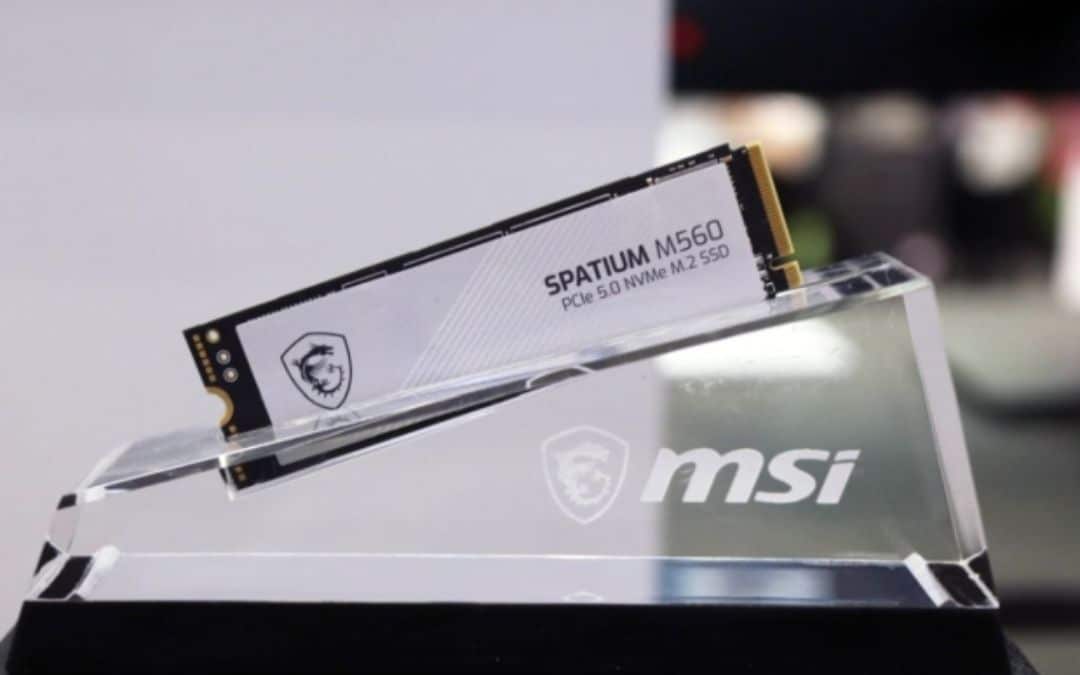 MSI 1TB M560 PCIe 5.0 NVMe M.2 SSD, Sequential Read up to 10,000MB/s, 5 Year Warranty