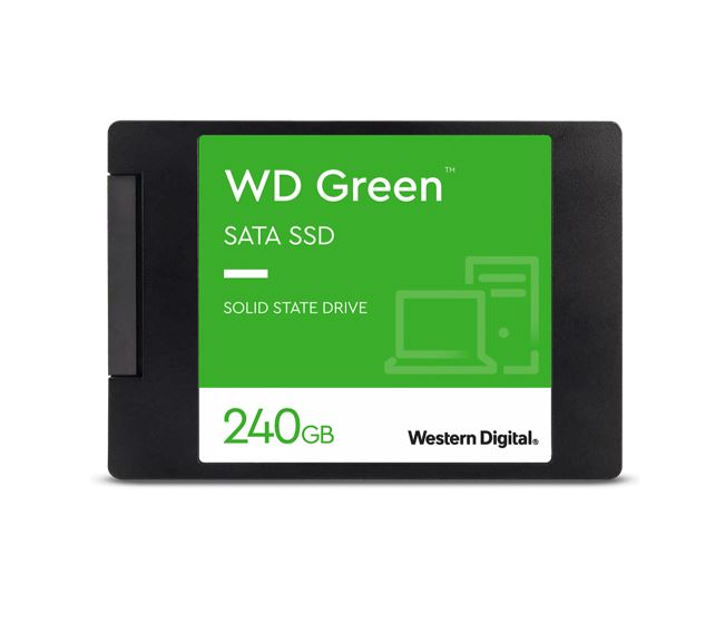Western Digital WD Green 240GB 2.5' SATA SSD 545R/430W MB/s 80TBW 3D NAND 7mm 3 Years Wty ~WDS240G2G0A (LS) replacement WDS240G5G0A