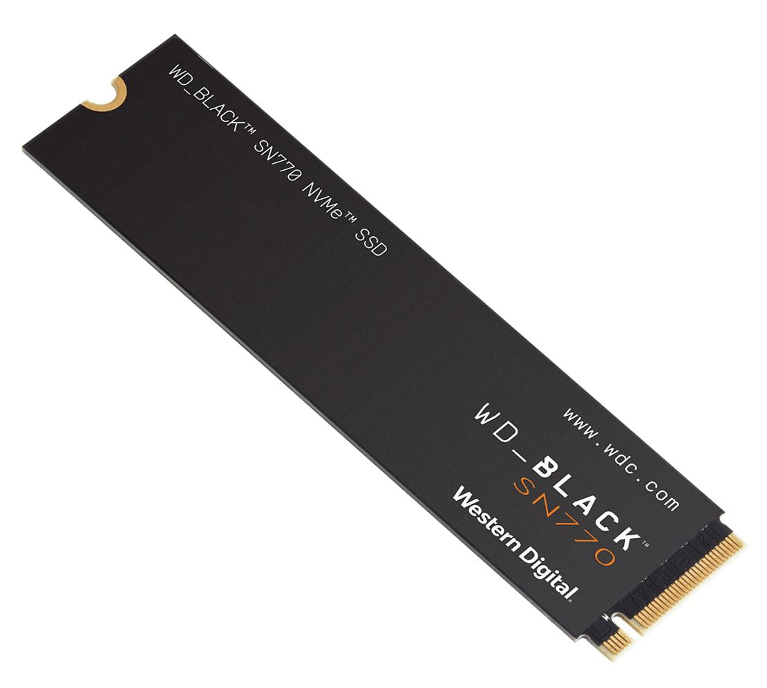 Western Digital WD Black SN770 1TB Gen4 NVMe SSD - 5150MB/s 4900MB/s R/W 600TBW 740K/800K IOPS 1.75M Hrs MTBF M.2 PCIe4.0 5yrs~replacement WDS100T4X0E