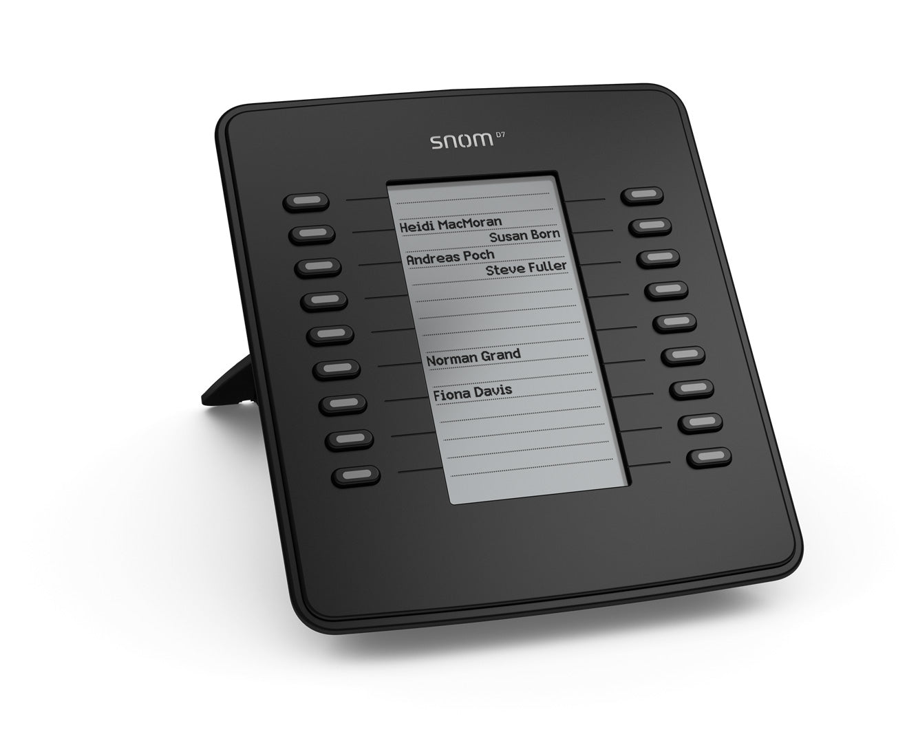 SNOM D7 Expansion Module USB for D785, D765, D745, D735, D725, D717 & D715, Black,18 Multi-color LED keys, Supports All 700 Series Telephones