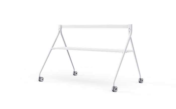 Yealink Floorstand for MeetingBoard 86' with Tray,Perfect fit for Yealink MeetingBoard 86',Wheeled for easy transport Stable, White, EOS