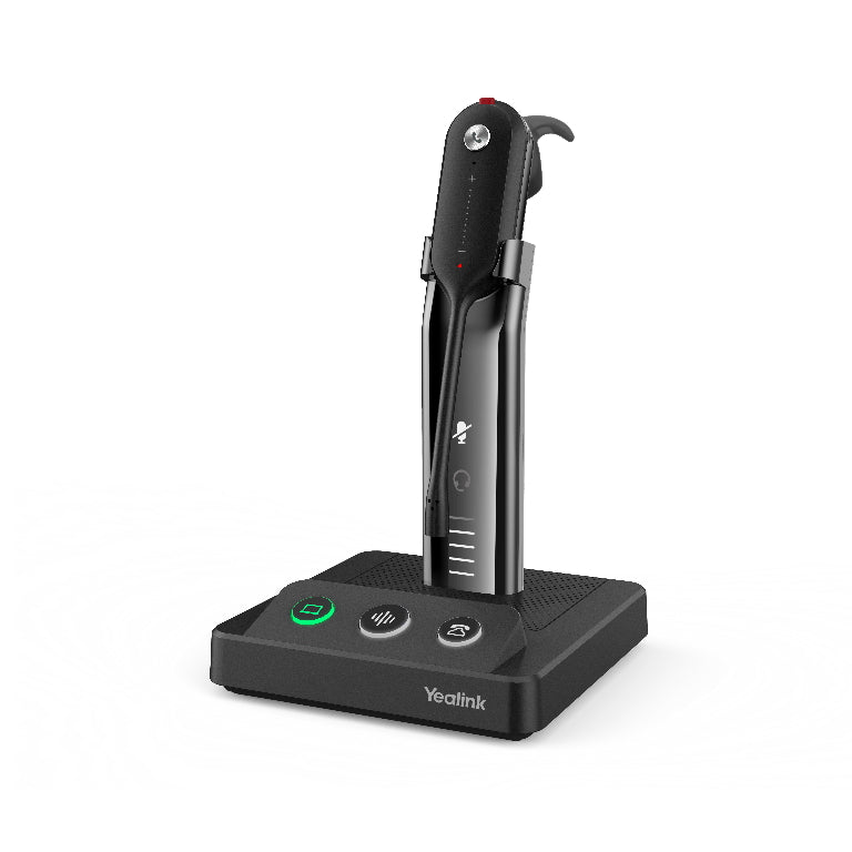 Yealink WH63 UC Convertible DECT Wireless Headset, Busylight On Headset, 2x microphones, HD Voice, Noise Killer, UC platform, **EOL**