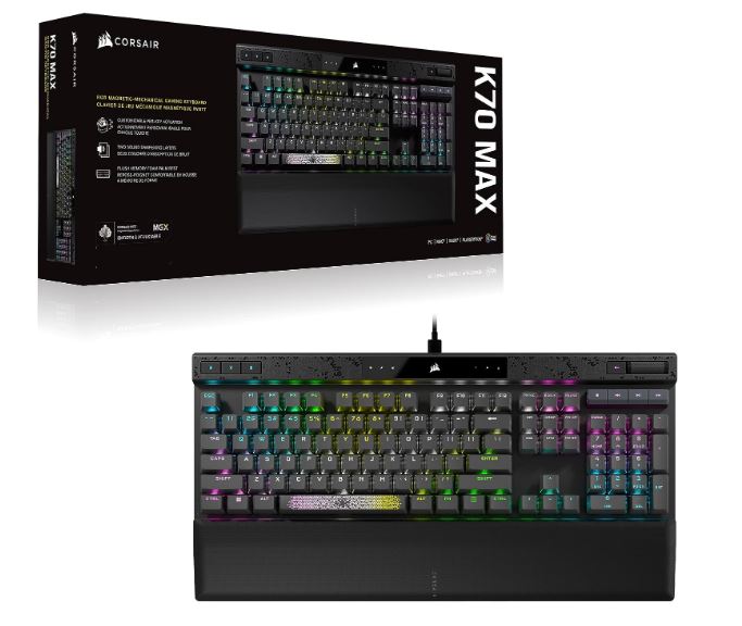 ASUS ROG AZOTH/NXSM/PBT Gaming Keyboard, OLED Display, NX Storm Switch, 75 Keys, Tri-mode Connection, Black