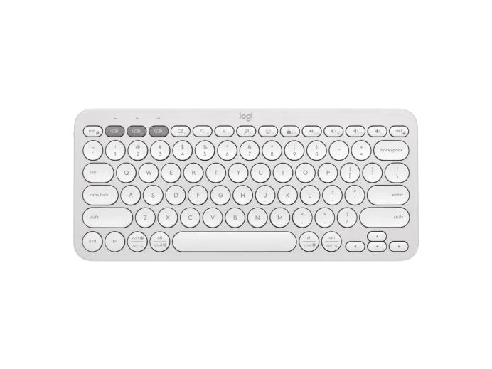 RAPOO 9320M Bluetooth 4.0, 5.0 + 2.4G Wireless Multi-mode Keyboard Mouse Combo, Aluminum Base, 2400 DPI, 10M Range, Compact White Retail Pack