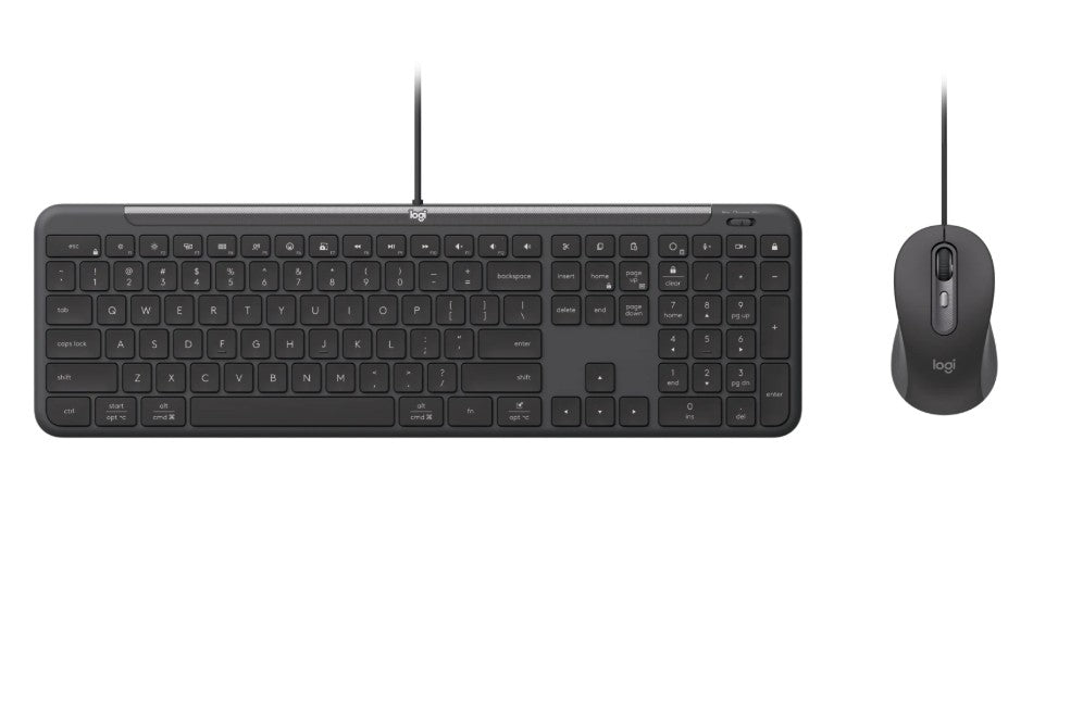 Logitech MK620 Slim Wired Combo MK620 for Business - Multi-OS keyboard and mouse for workplaces (LS)