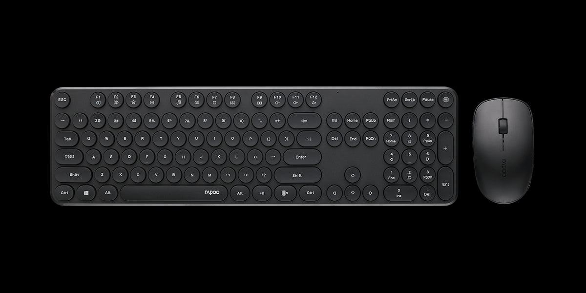RAPOO K10 Wired Numeric NumberPad Keyboard - Spill Resistant Design, Laser Carved Keycap, Spill-Resistant Design