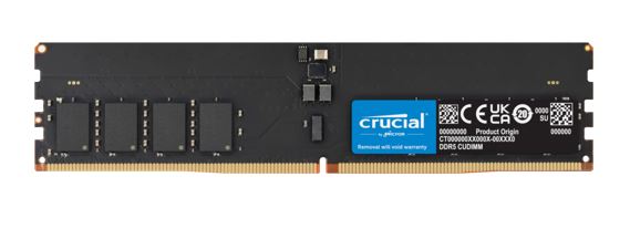 Crucial 32GB (2x16GB) DDR5 CUDIMM 6400MHZ CL52 Desktop PC Memory for Intel Core Ultra Processors AI PC