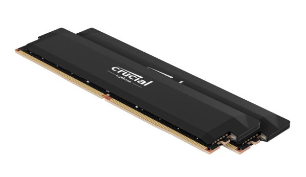 Crucial Pro 64GB (2x32GB) DDR5 UDIMM 6400MHz CL40 Black Heat Spreader Support Intel XMP AMD Ryzen Desktop PC Gaming Memory
