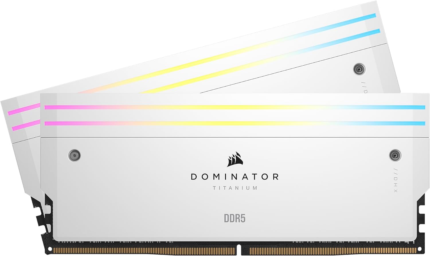 Corsair DOMINATOR® TITANIUM RGB 32GB (2x16GB) DDR5 DRAM 6400MT/s CL32 Intel XMP Memory Kit — Black