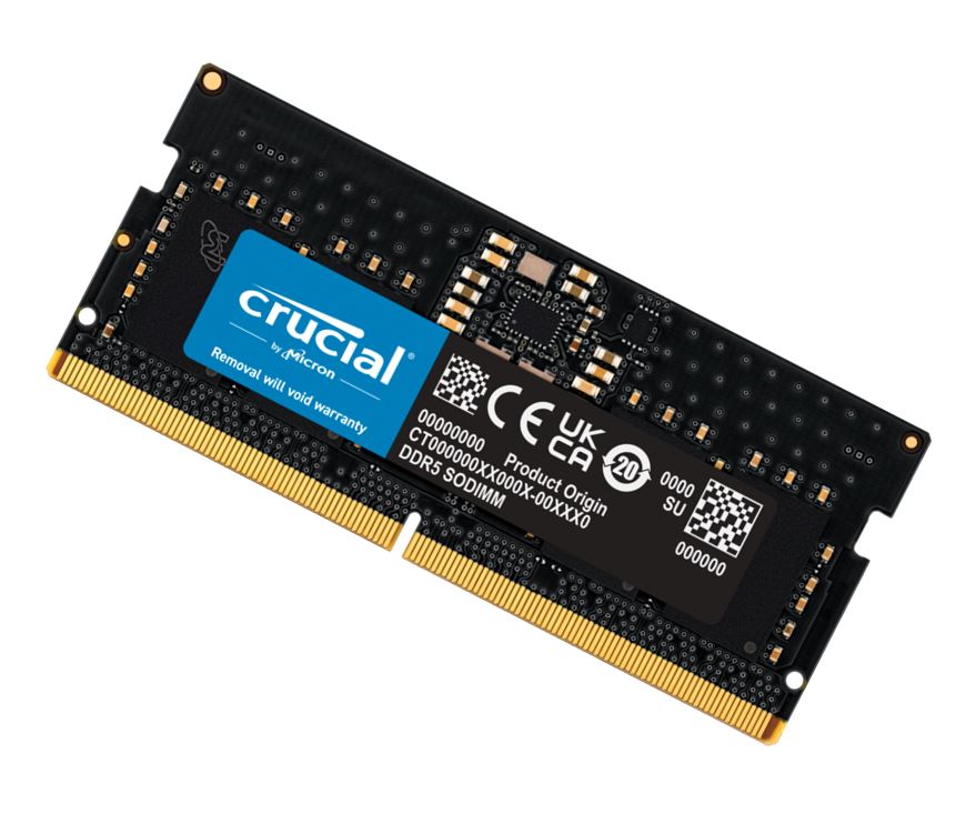 Crucial 32GB (2x16GB) DDR5 SODIMM 5600MHz CL46 Notebook Laptop Memory