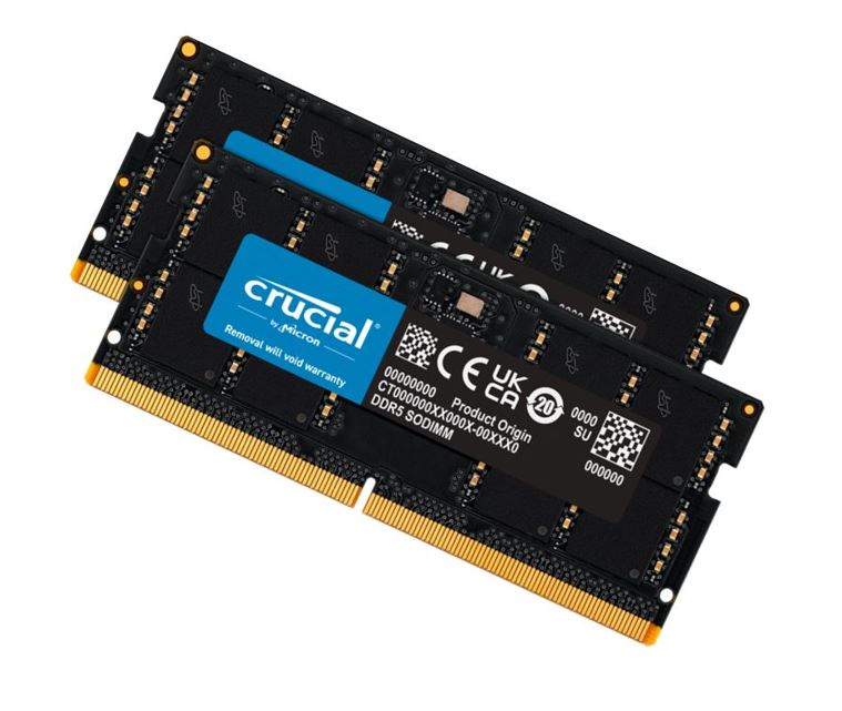 Crucial 64GB (2x32GB) DDR4 UDIMM 3200MHz CL22 1.2V Dual Ranked Desktop PC Memory RAM