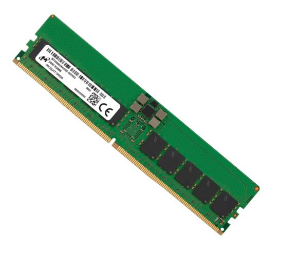Micron 32GB (1x32GB) DDR5 RDIMM 5600MHz CL46 2Rx8 ECC Registered Server Data Center Memory 3yr wty