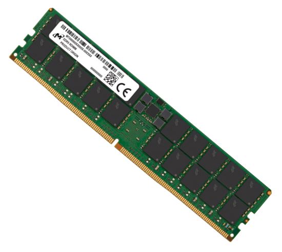 Micron 96GB (1x96GB) DDR5 RDIMM 4800MHz CL40 2Rx4 ECC Registered Server Data Center Memory 3yr wty