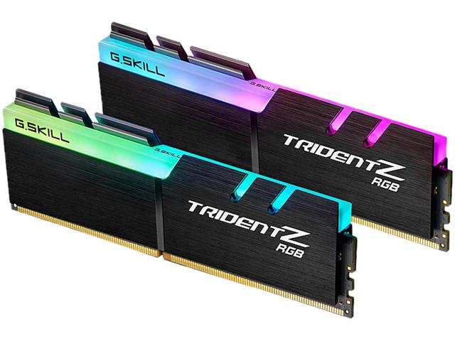 G.SKILL F4-3200C16D-16GVKB 16GB (2 x 8GB)/ PC4-25600 / DDR4 3200 Mhz/ Timings 16-18-18-38/ Voltage 1.35V/ RipjawsV