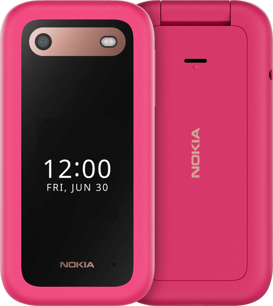 Nokia 2660 Flip 4G 128MB - Pop Pink (1GF012HPC1A04)*AU STOCK*, 2.8', 48MB/128MB, 0.3MP, Dual SIM, 1450mAh Removable, 2 Years Warranty