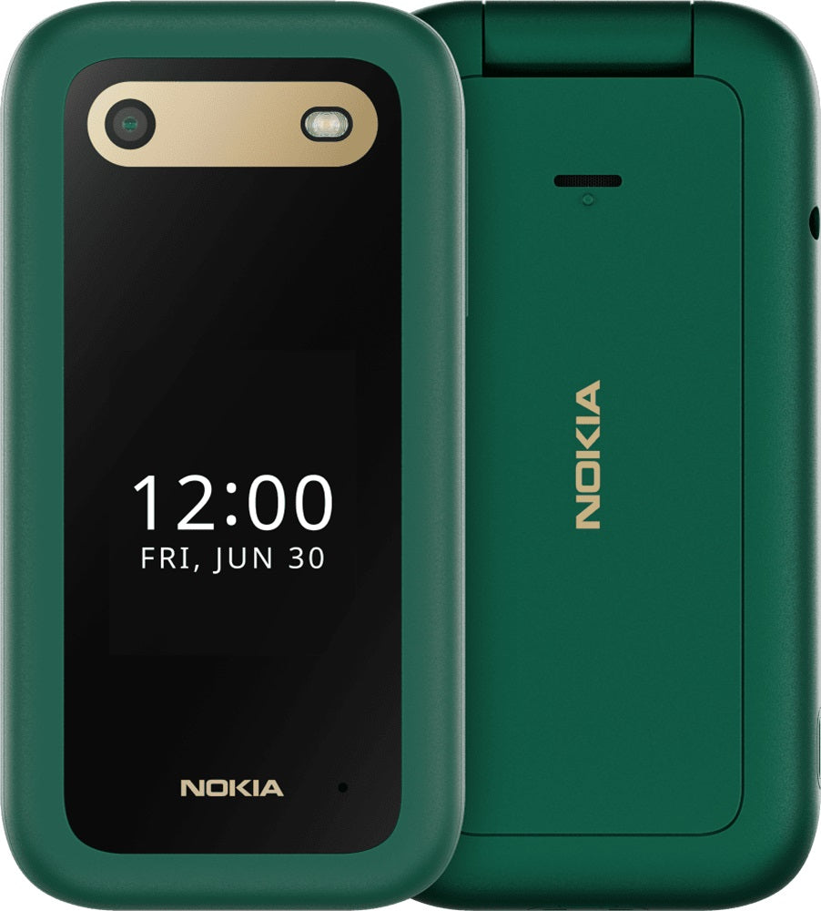Nokia 2660 Flip 4G 128MB - Lush Green (1GF012HPJ1A05)*AU STOCK*, 2.8', 48MB/128MB, 0.3MP, Dual SIM, 1450mAh Removable, 2 Years Warranty