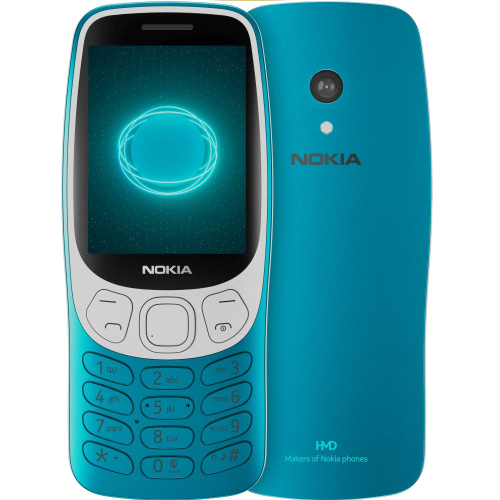 Nokia 3210 4G 128MB - Scuba Blue (1GF025CPJ2L04) *AU STOCK*, 2.4', 2.8', 64/128MB, 2MP, Dual SIM, 1450mAh Removable, 2 Years Warranty