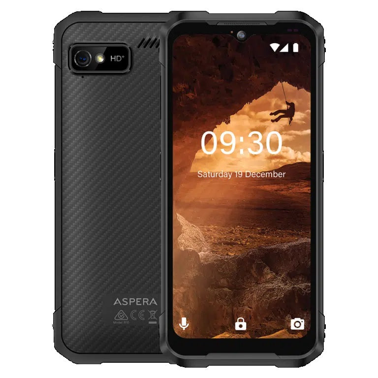 Aspera R10 4G 128GB - Black (P02243101) *AU STOCK*, 6.5', 4GB/128GB, 13MP/8MP, Dual SIM, 5100mAh, 1 Year Warranty