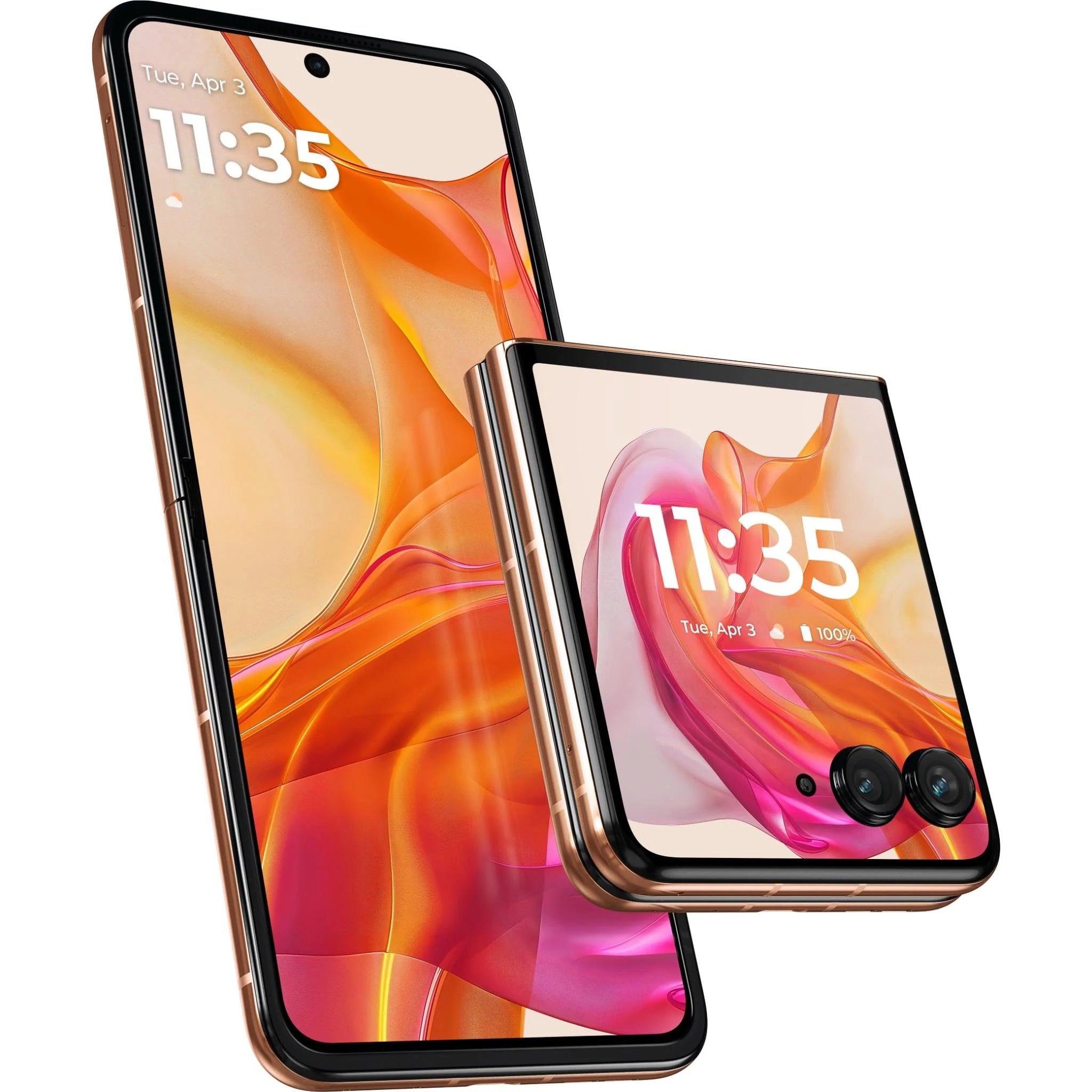 Motorola RAZR 50 Ultra 5G 512GB -Peach Fuzz,*AU STOCK*6.9',Full HD+,12GB/512GB,50MP/32MP,Dual SIM,Next Gen AI ,,4000mAh,2 Years Warranty