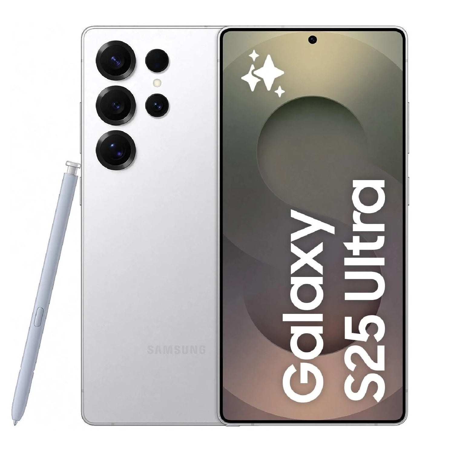 Samsung Galaxy S25 Ultra 5G 512GB - Titanium White Silver *AU STOCK* ,6.9', 12GB/512GB, 200MP/50MP , Single + eSim, AI ,5000mAh , 2 Years Warranty