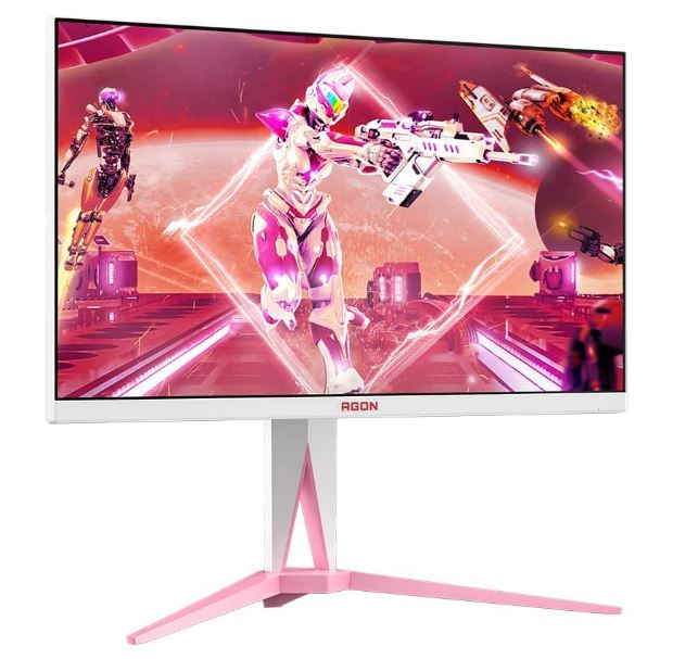 AGON AG275QXR 27' Pink IPS 2560 × 1440 (QHD) ,1ms, 170Hz , Free-Sync Premium HDR 400 ,HDMI2.0,DP, USB hub 3.2 x 2 Special Edition Monitor