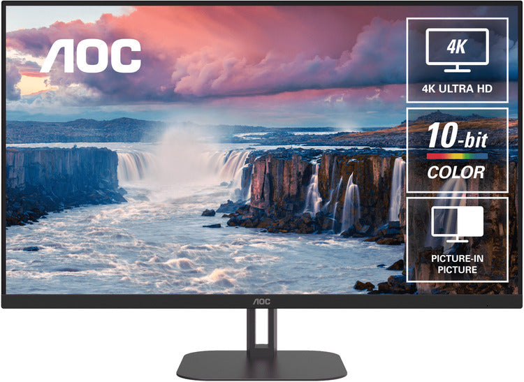 AOC U32V5N 32' 4K 3840 × 2160 VA 300 Cd/m 4ms GtG, VESA x 100. HDMI 2.0 x 2, DP 1.4 x 2 Office and Business Monitor