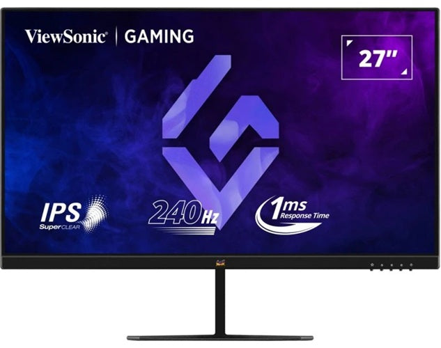 ViewSonic 27' Full HD 100Hz SuperClear IPS Panel with DisplayPort HDMI and VGA Speakers 2W VESA mount Monitor, 3YARW
