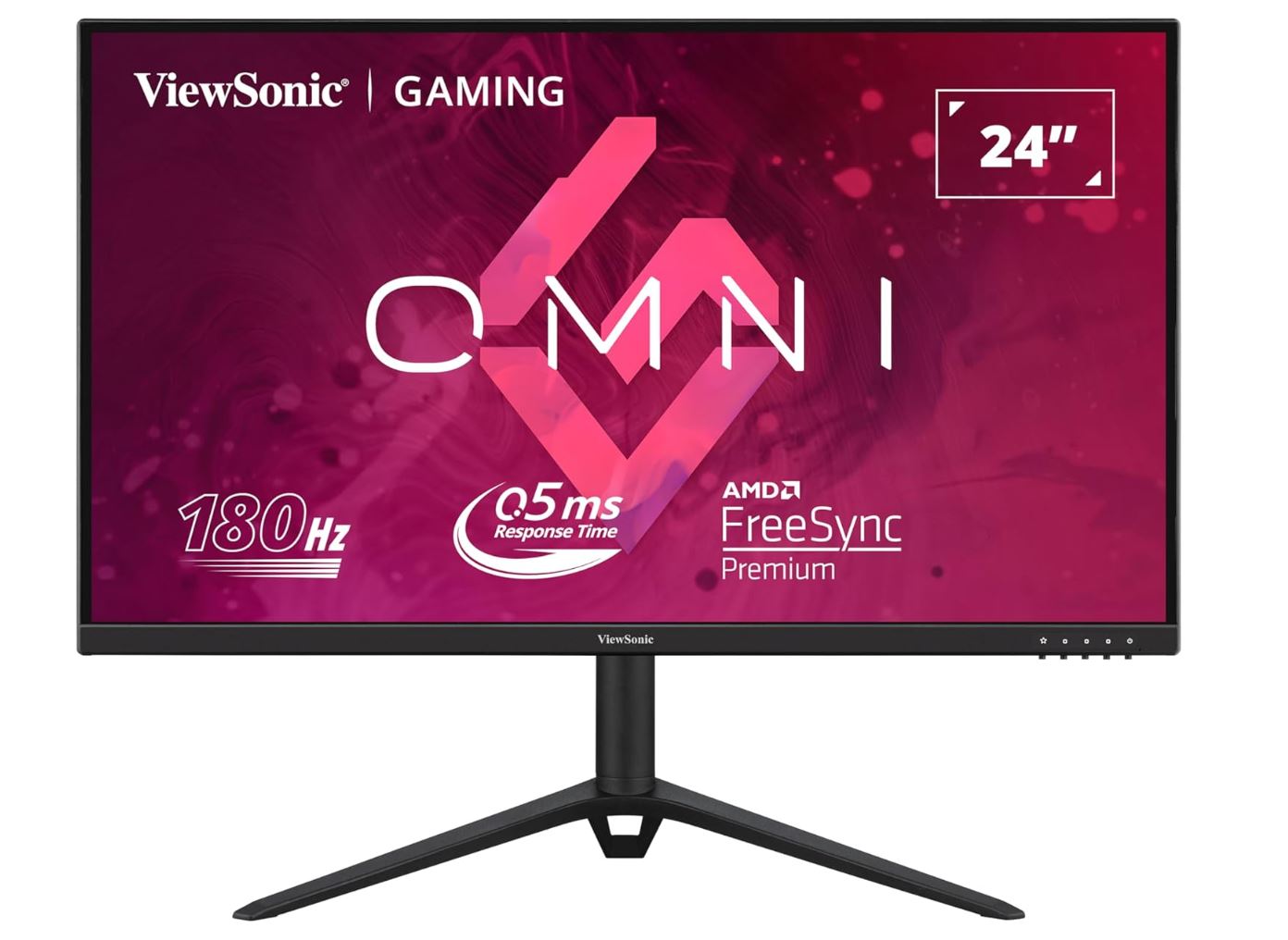 ViewSonic 24' 180Hz 0.5ms, Fast IPS, Crisp Image and Smooth play,VESA Clear MR certified,Freesync,Adaptive Sync,Speakers,HDMI & DP Monitor(LS),3YARW