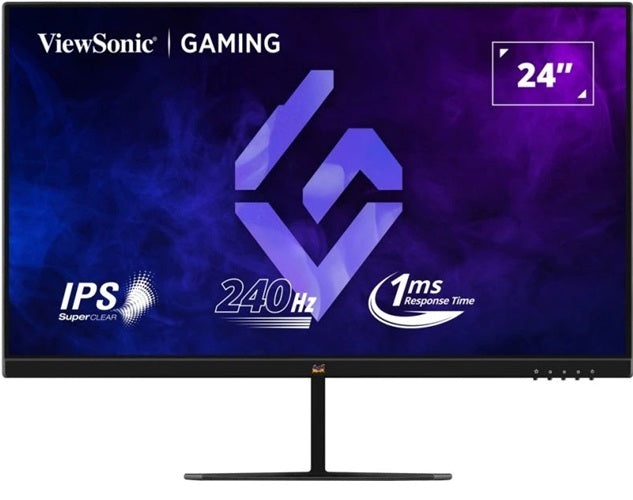 ViewSonic 24' FHD IPS 240Hz, 1ms MPRT, FreeSync & G‑Sync Compatible, HDR10, HDMI/DP Gaming Monitor,3YARW