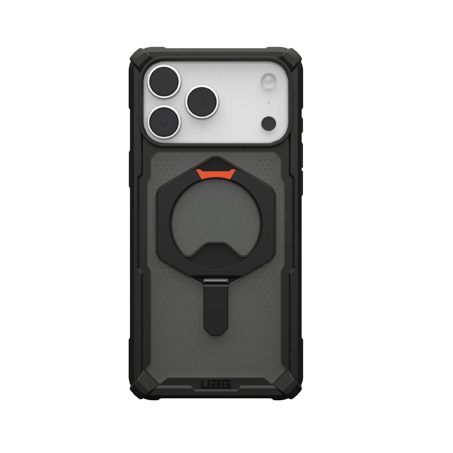 UAG Plasma XTE MagSafe Apple iPhone 17 (6.3') Rugged Case - Black/Pop Orange (114526114097), 20ft. Drop Protection (6M), 1 Years Warranty