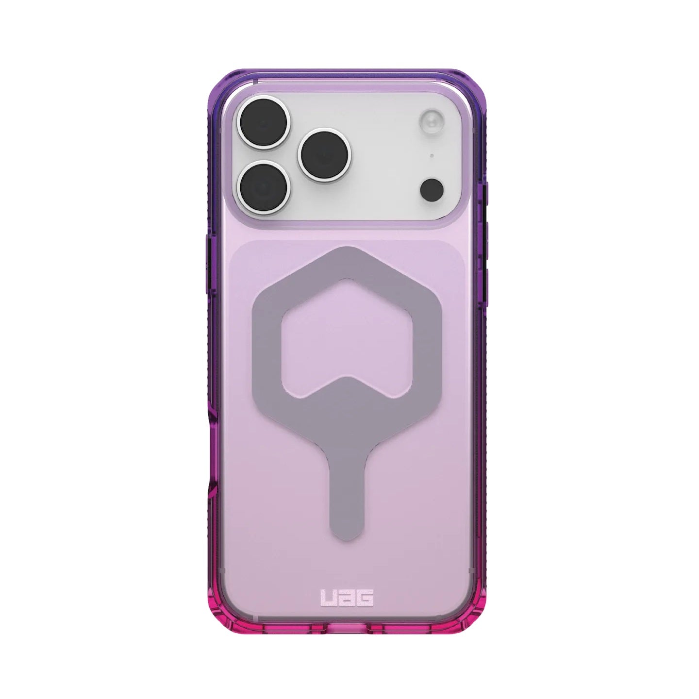 UAG Plyo MagSafe Apple iPhone 17 Pro (6.3') Rugged Case - Purple Pink Ombré (114529114995), 16ft. Drop Protection (4.9M), 10 Years Warranty