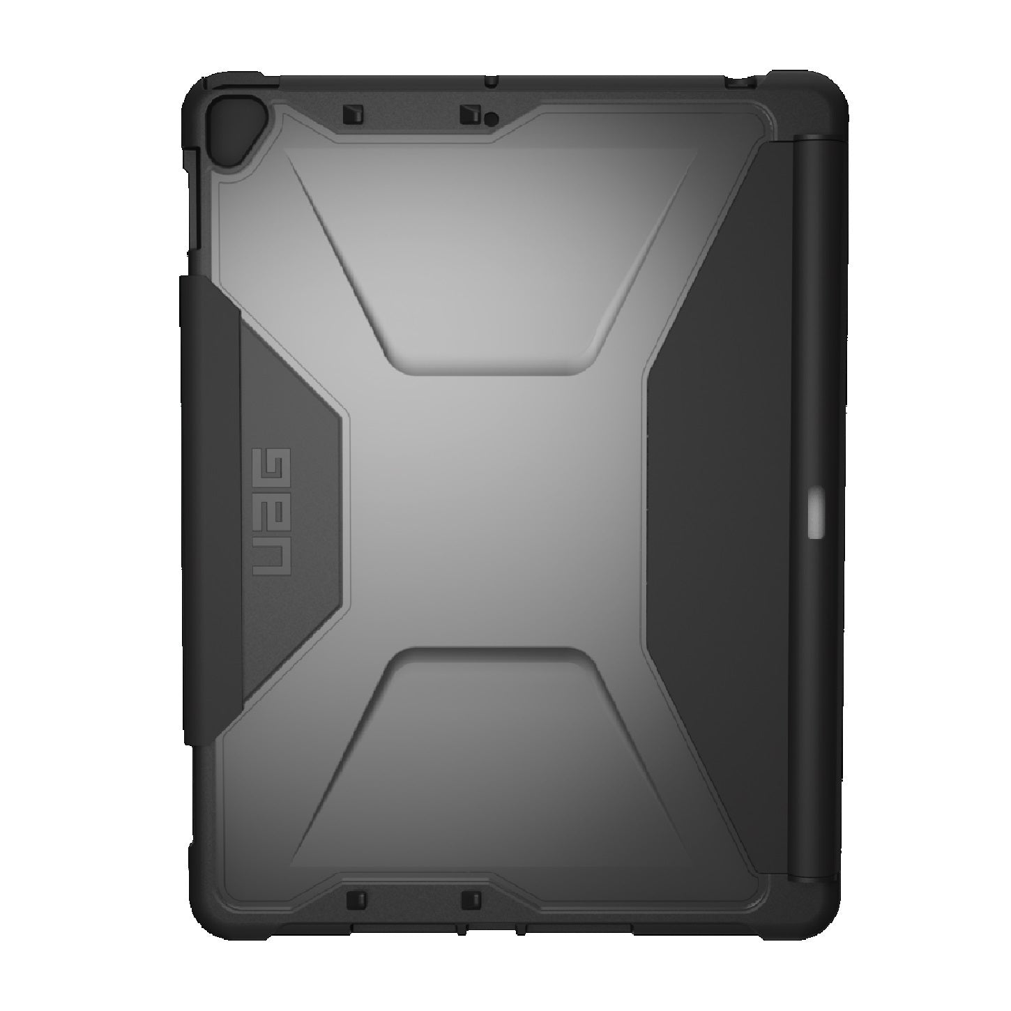 UAG Plyo Apple iPad (10.2') (9th/8th/7th Gen) Folio Rugged Case - Black/Ice (121912174043), DROP+ Military Standard, 10 Years Warranty
