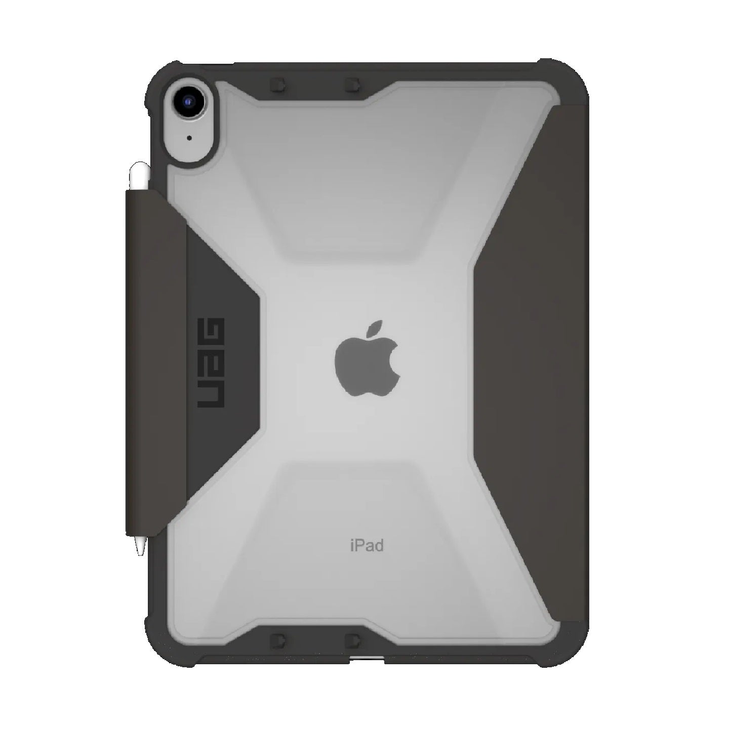 UAG Plyo Apple iPad (10.9') (10th Gen) Folio Rugged Case - Black/Ice (123392114043), DROP+ Military Standard, Raised Screen Surround,10 Years Warranty