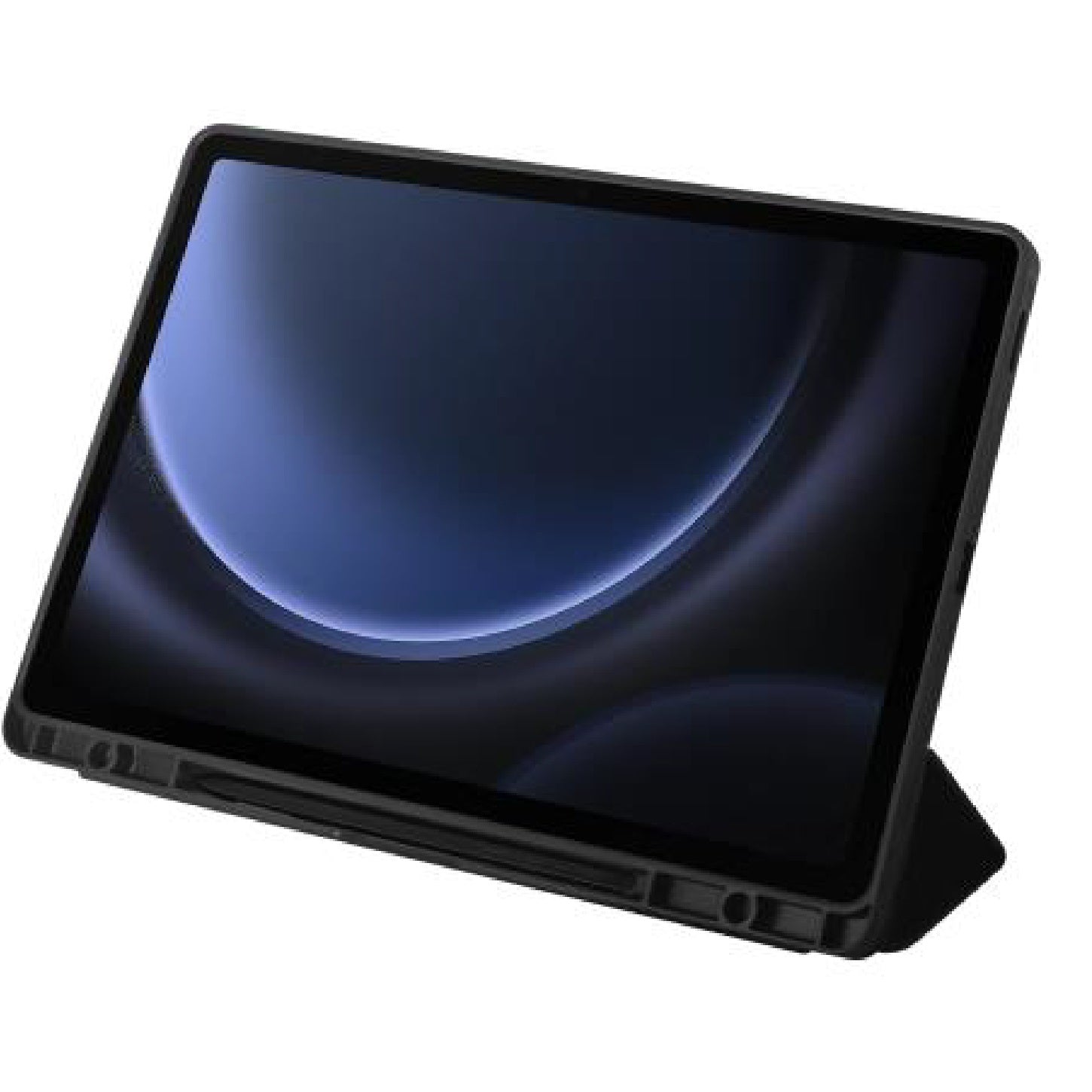 OtterBox React Folio Samsung Galaxy Tab S9 FE+ (12.4') Case Black- (77-95367),DROP+ Military Standard,Pencil Holder,Raised Edges, 7 Years Warranty