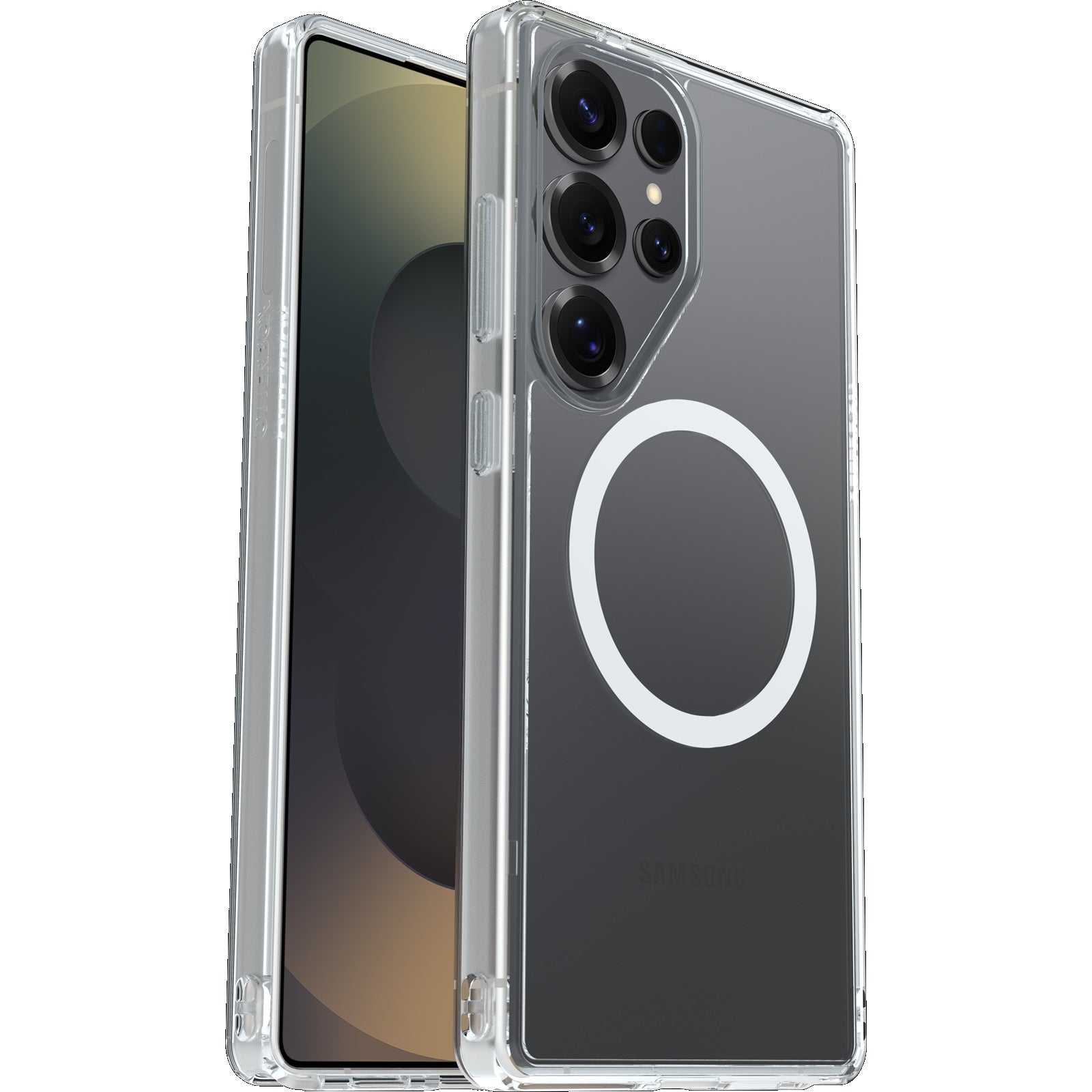 OtterBox Symmetry Clear Magnets Samsung Galaxy S25 Ultra 5G (6.9') Case Clear - (77-97520), DROP+ 3X Military Standard, Raised Edges, 7 Years Warranty