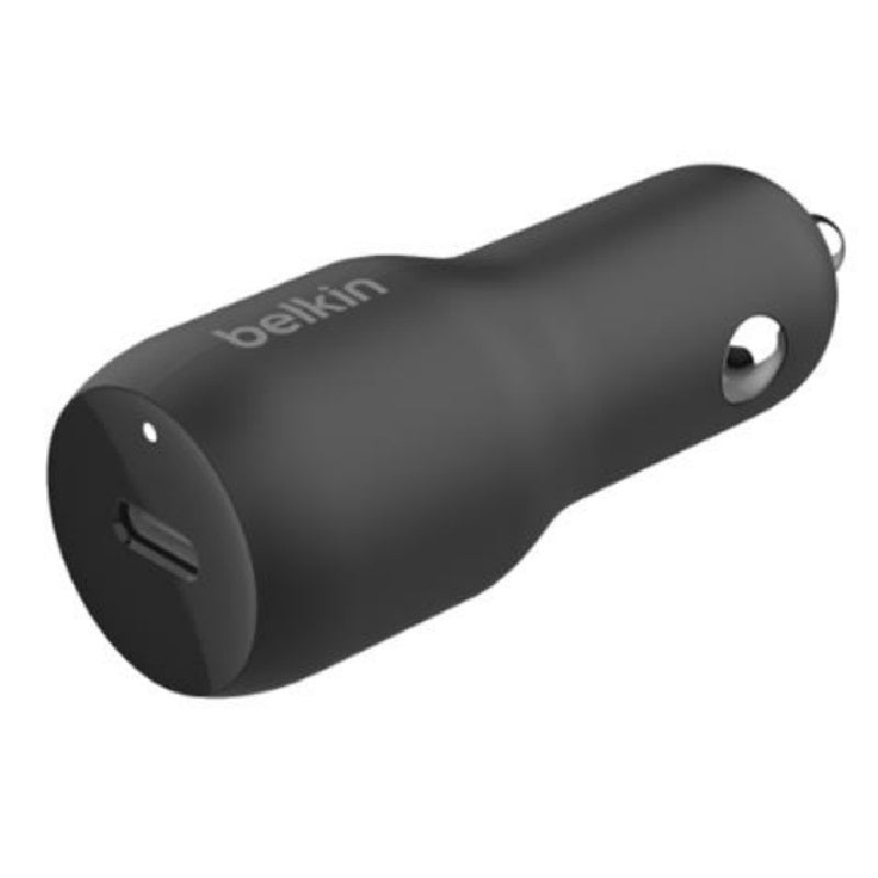 Belkin BoostCharge USB-C PD Car Charger (30W)- Black (CCA004btBK),Dynamic Power Delivery,Compact Design, USB-IF Certified, CEW $2,500,2 Years Warranty