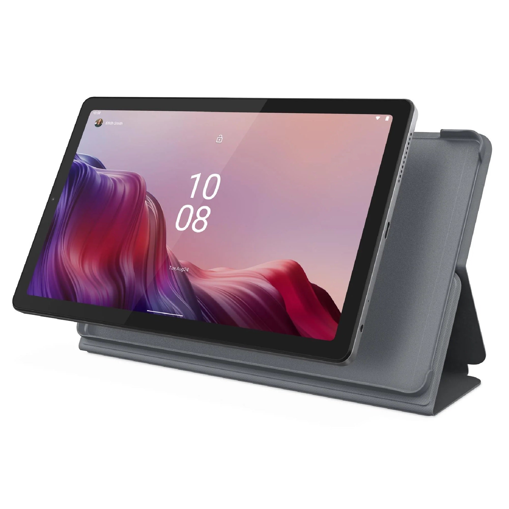 Lenovo Tab M9 + Folio Case - Grey (ZAC30200AU), All Around Protection, Brimless Style,Dual Mode Stand, Protective Film Include, 1 Year Warranty