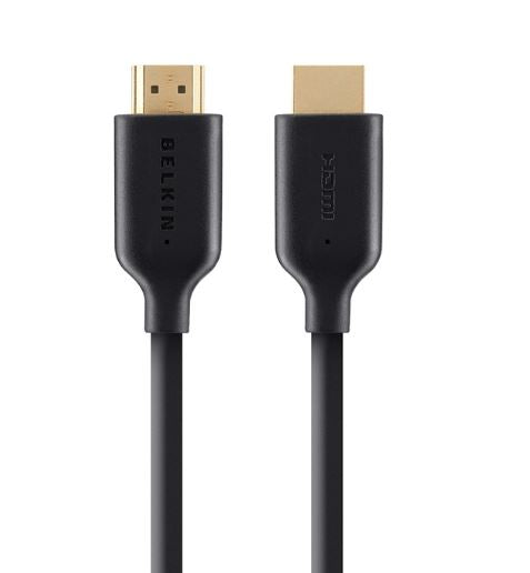 Belkin High Speed HDMI Cable With Ethernet 4K/Ultra HD Compatible (1M) - Black (F3Y021bt1M), 3D Compatible, 4K Cinema resolution, 2 Years Warranty