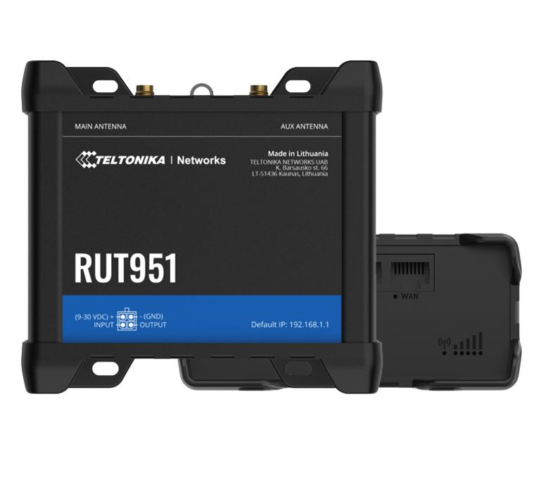Teltonika Industrial Cellular Router, 4G LTE (Cat 4), Dual SIM,WI-FI, Automatic WAN failover, PSU included