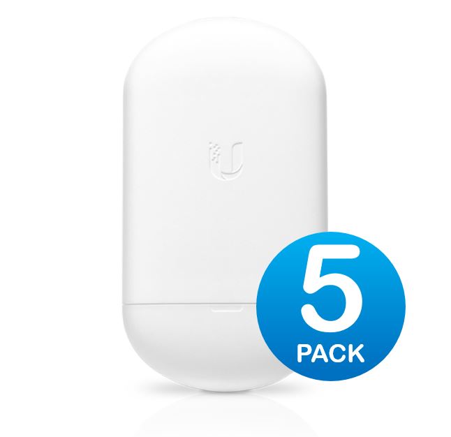 Ubiquiti NanoStationAC - 5GHz airMax AC Radio - 5 Pack,450+ Mbps Throughput, 2Yr Warr