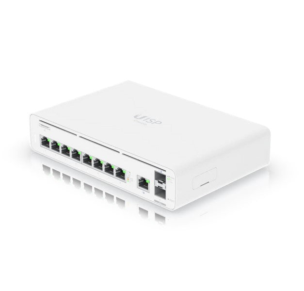 Ubiquiti UISP Host Console,Integrated Switch & Multi-gigabit Ethernet Gateway, (9) GbE RJ45 ports, (2) 10G SFP+ ports, Up 8,500 Mbps, 2Yr Warr