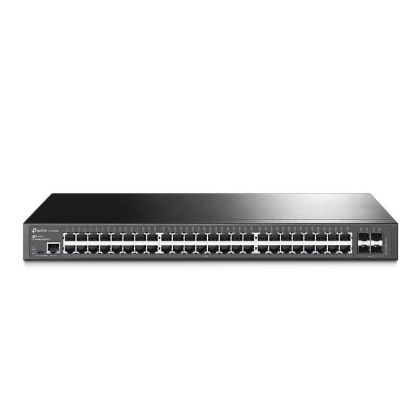 TP-Link SG3452 JetStream 48-Port Gigabit L2 Managed Switch, 4 SFP Slots, Omada SDN, Centralised Mgt, Static Routing (T2600G-52TS)