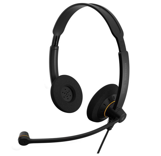 EPOS | Sennheiser IMPACT SC 60 USB ML Binaural Wideband Office headset, integrated 0 control, USB connect, Activegard protection, noise cancel mic,