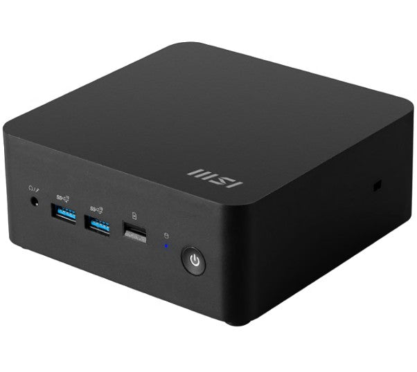MSI Cubi NUC 1M-017BAU miniPC barebone, Black, Core 3-100U/Up to DDR5/2*M.2/2*HDMI/2*TBT/2*LAN/Wifi6/Card Reader/Switch Cable/3Y