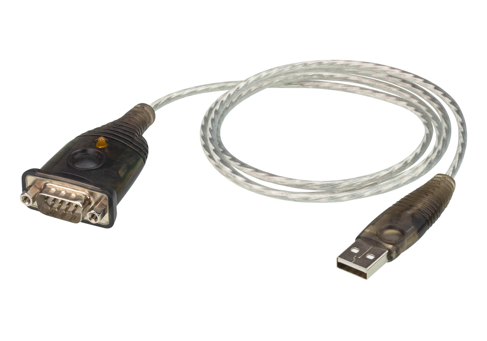 Aten USB to RS232 converter with 1m cable,921.6 Kbps Transfer Rate, Compatible with Windows, Mac, Linux