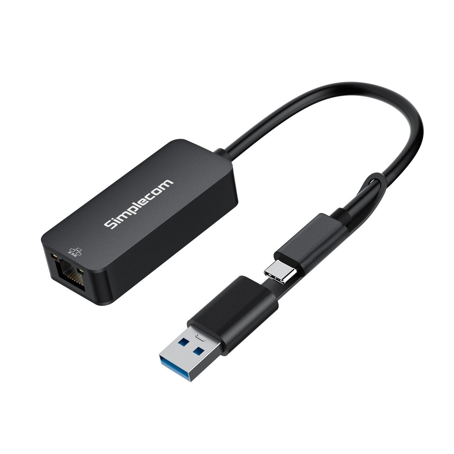 (LS) Simplecom NU405 SuperSpeed USB-C and USB-A to 2.5G Ethernet Network Adapter Aluminium 2.5Gbps LAN (LS> NU405C)