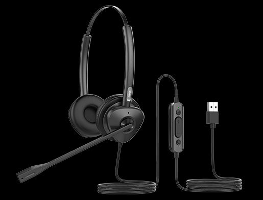 Fanvil HT302-U USB Stereo Headset - Over the head design, perfect for any small office or home office (SOHO) or 0 center staff - USB Connection
