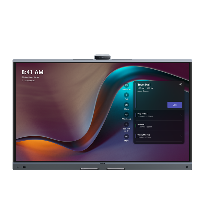 Yealink MB65Pro-A02 65'' MeetingBoard Microsoft Teams on Android, Triple-eye Camera System (3*50MP), Floorstand & Wallmount not included, Android 13.
